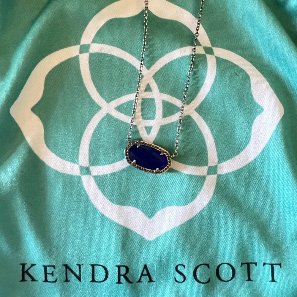 Kendra Scott Cobalt Elisa Pendant Necklace